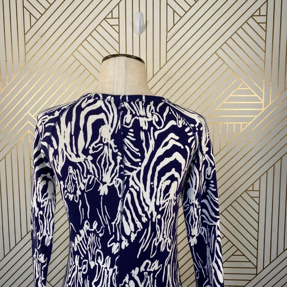 Lilly‎ Pulitzer Blue Entourage Zebra Preston Dress - Picture 7 of 8